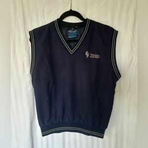 Ladies Navy Pullover Sports Vest